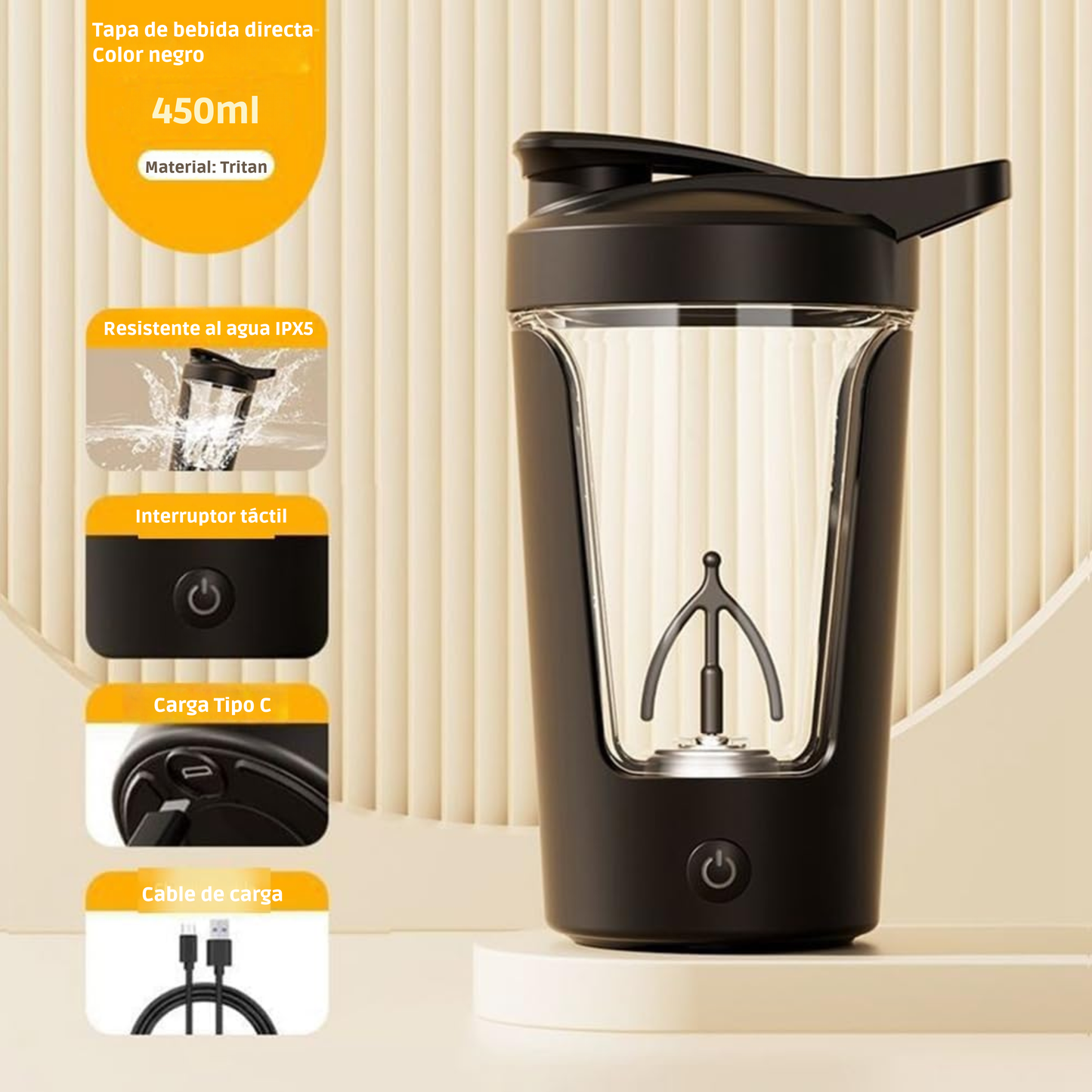 Taza Eléctrica Mezcladora