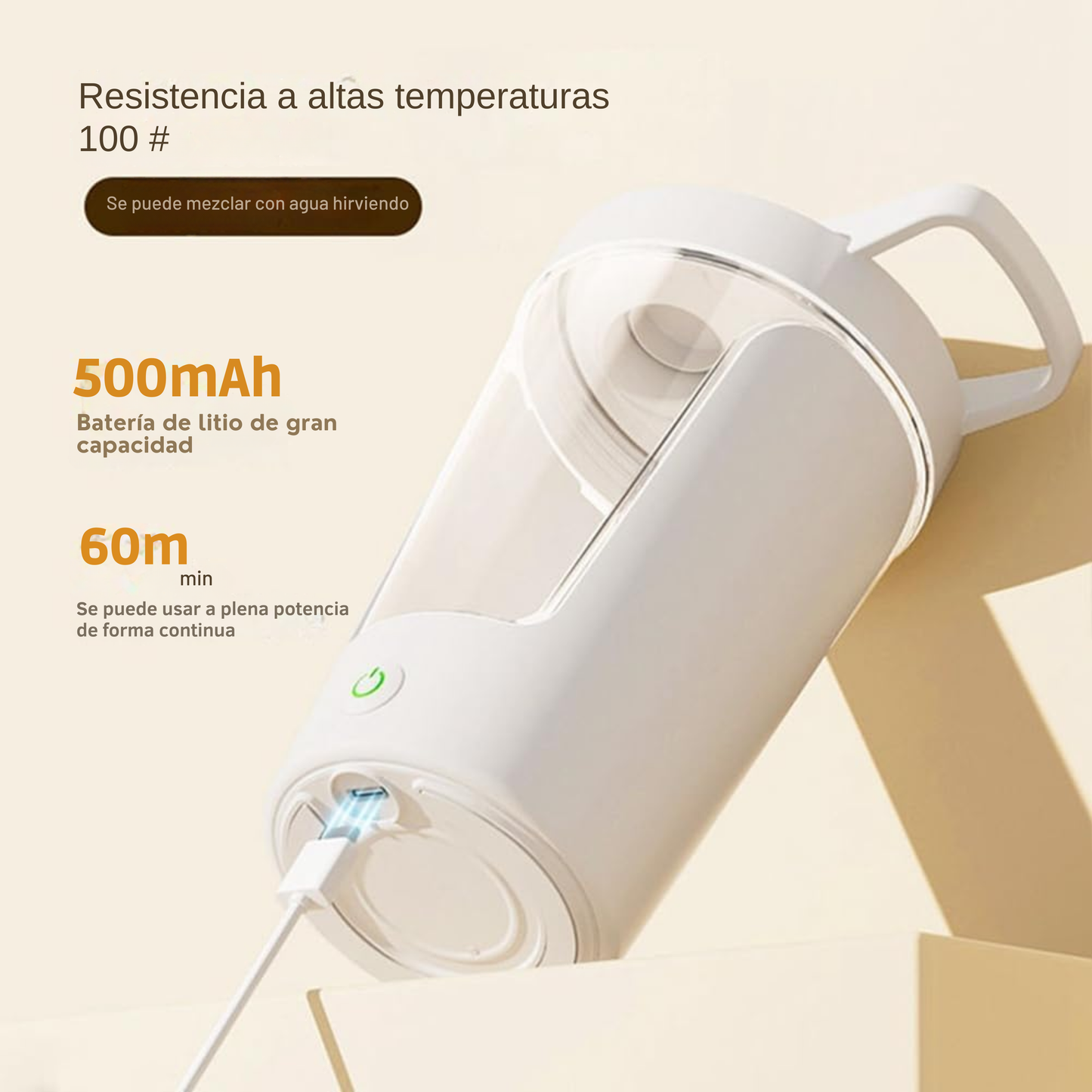 Taza Eléctrica Mezcladora